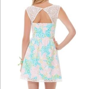 🎉PRICE DROP🎉Lilly Lace Overlay Fit&Flare Dress